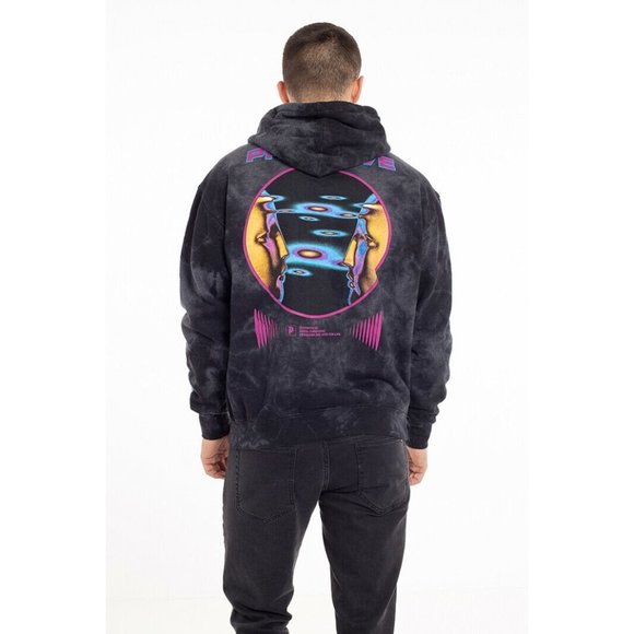 Primitive Skate Apparel Men's Systems Washed Tie Dye Pullover Hoodie Sweatshirt - Picture 7 of 11